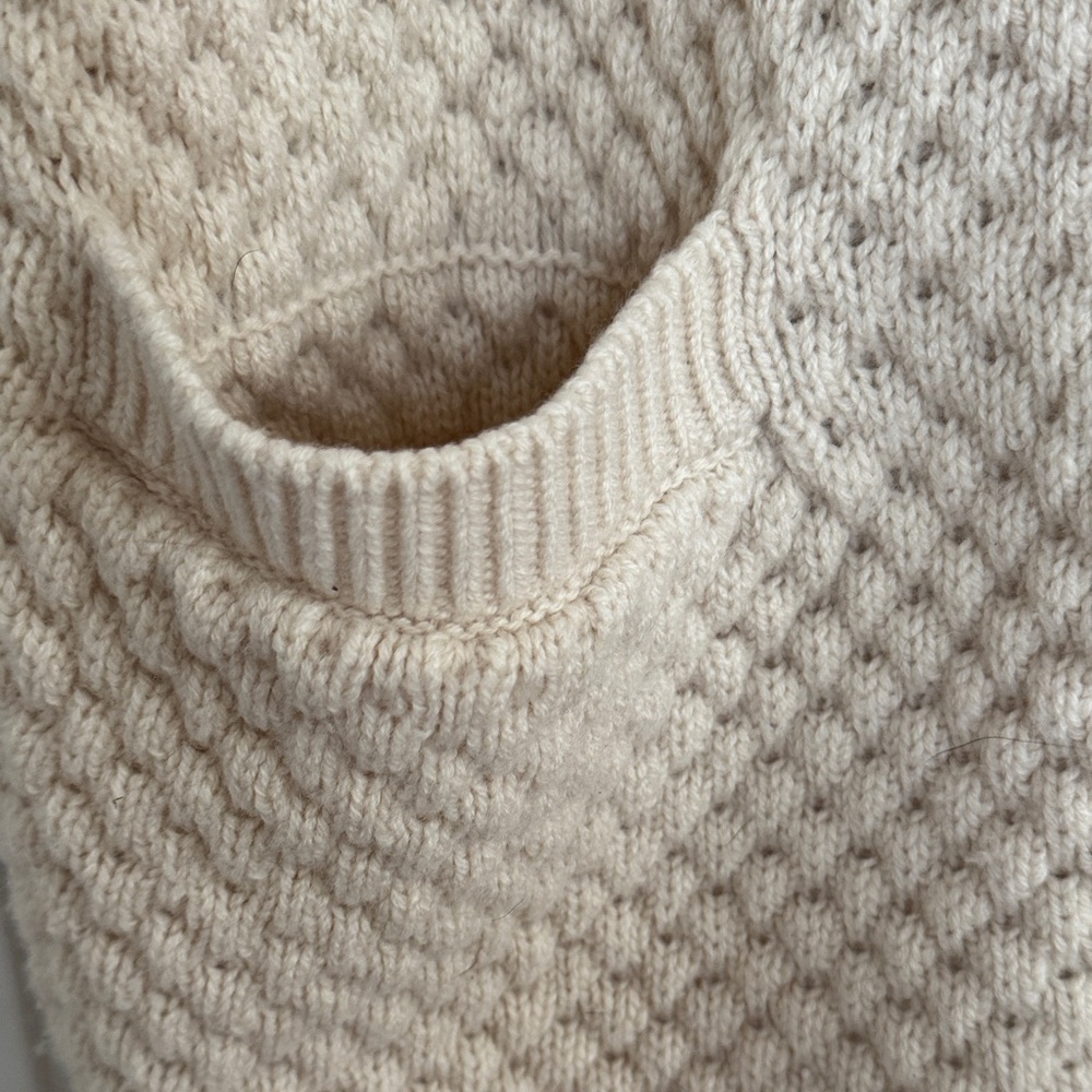 Vince Cozy Cream Knit Cardigan Sweater Wool Blend - Picture 3 of 6